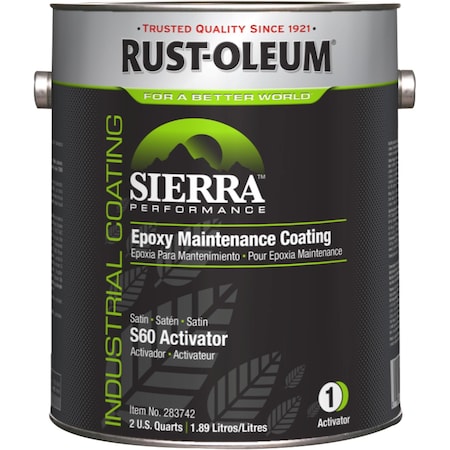 Epoxy Activator Satin Finishes, Clear, Satin, 1 gal, 230 to 340 sq. ft./gal., S60 Series