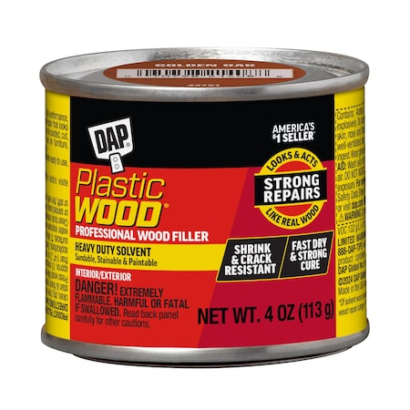 Solvent Wood Filler, Can, Golden Oak, Plastic Wood