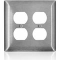 WallPlate, DuplexOutlet, StainlessSteel