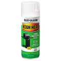 Spray Paint, White, Satin, Solvent, 12 Oz