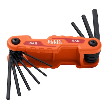 Hex Key Set, Compact Folding, SAE