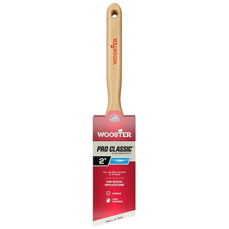 2" Angle Sash Soft, Black China Bristle, Paint Brush, Sealed Maple Wood Handle