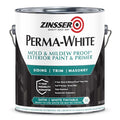 Interior/Exterior Paint, Satin, Water Base, White, 1 gal