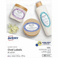 Printable Blank Oval Labels, 2 in, PK80