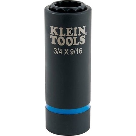 2-in-1 Impact Socket, 12-Point, 3/4 and 9/16-Inch