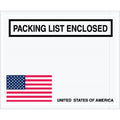 PackingListEnvelopes, Bl/Rd/Wht, PK1000
