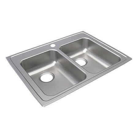 Bowl Drop-In Sink,29""x22""x6.5"",Gray