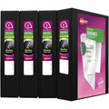 Durable Clear View 3 Ring Binders, PK4