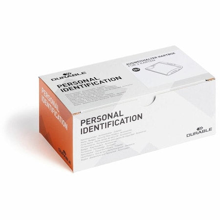 ID Badge Holder, Dual, Shell Style, PK10