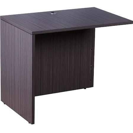 Desk Return Reversible Return, 36" x 24", Driftwood, Driftwood