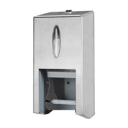 Toilet Paper Dispenser, Metal, Silver