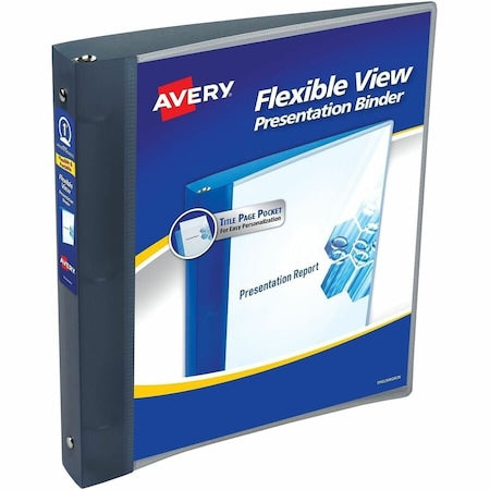 Flexible View 3 Ring Binder, 1" Round Ri