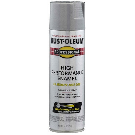 Rust Preventative Spray Paint, Aluminum, Metallic, General Purpose Spray Paint, Solvent, 14 oz