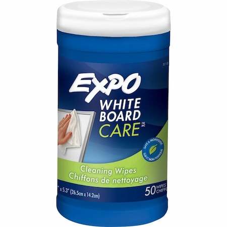 Dry Erase Board Cleaning Wipes, 6x9", PK50