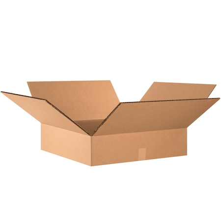 24 in x 24 in x 6 in Shipping Box, Kraft, Corrugate, Double Wall, 48 ECT