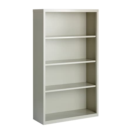 Bookcase, 60" H, 34 1/2" W, Light Gray