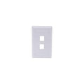 Hubbell IFP12W 2 Socket Faceplate - 2 x Socket(s) - 1-gang - White