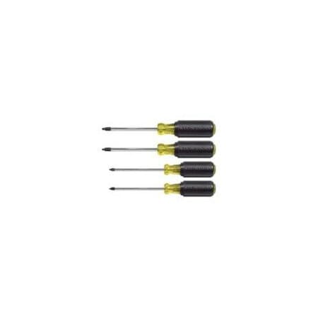 Screwdriver Set, Square Recess, 4-Piece