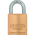 Padlock,2 11/32"" H,1 53/64"" W,Brass