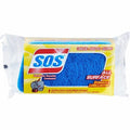 Sponge Scrubber, SOS, Blue, PK12