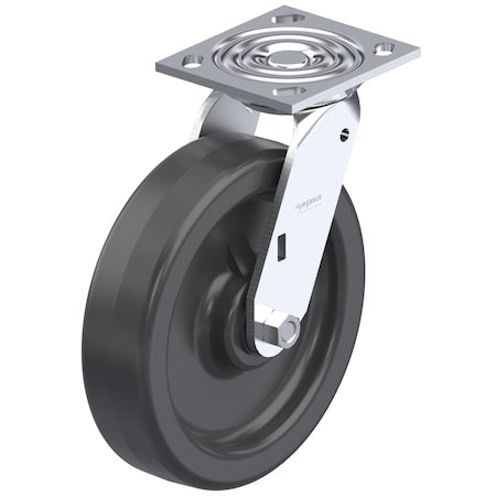 NSF-Listed Plate Caster, 1250 lb. Ld Rating, Roller