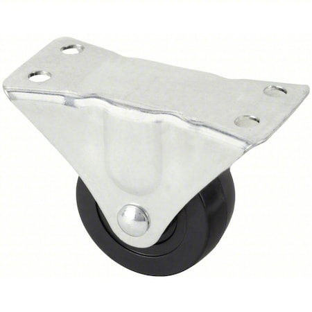 Plate Caster, 120 lb. Load Rating, Rigid