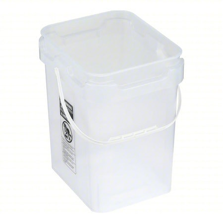 Square Pail, Clear