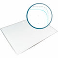 Board and wall fixing, 36 in, Tempered Glass Frame, White