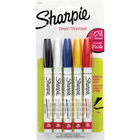 Liquid Paint Marker, Multicolor, Metal, PK5
