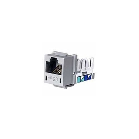 Hubbell Xcelerator Cat.5e Network Connector - 1 Pack - 1 x RJ-45 Network Female - Gray