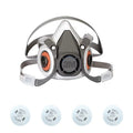 Half Mask Respirator Kit: 4 Cartridges Included, P95 Filter, Thermoplastic Elastomer, Size S