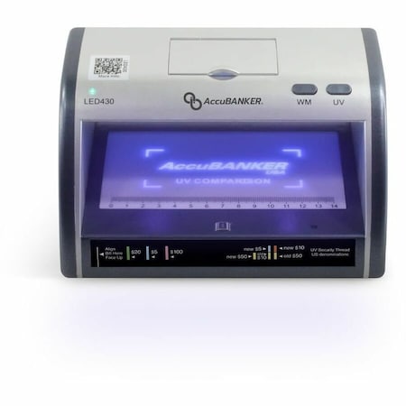 UVCounterfeitDetector, Blue/Gray, 5-inH
