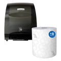 Automatic Hard Roll Paper Towel Dispenser With Hard Roll Paper Towel Refill 6 PK