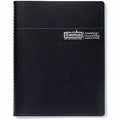 Recycled Wirebound Weekly/Monthly Planner, 11 x 8.5, Black Cover, 12-Month (Jan to Dec): 2025