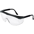 SS1, Safety Glasses, Anti-Scratch, Clear Lens, Black Frame, Half Frame