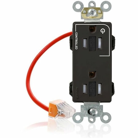 Straight Blade Receptacle, 5-15R, 15 A, 125V AC, Surface Mount, Self-Grounded