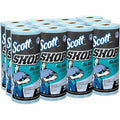 Shop Towels Glass, Blue Shop Towels for Glass and Mirrors, 90 Towels/Roll, 12 PK