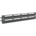 Patch Panel, 3.46in.H, 6 Category, Steel
