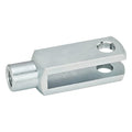 Clevis Rod Ends, Steel, Blue Passivated Zinc Plated