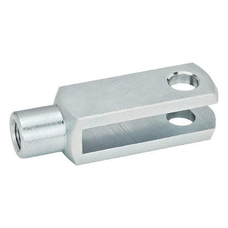 Clevis Rod Ends, Steel, Blue Passivated Zinc Plated