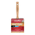 4" Flat Sash Firm, Polyester Bristle, Paint Brush, Threaded Hardwood Handle