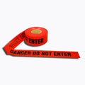 Barricade Tape, 3.0 Mil, Red, PK12