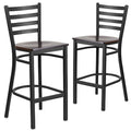 Black Ladder Stool-Wal Seat, PK2