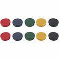 MasterVision Round Magnets, Strong for Whiteboards, Cabinets, Fridge, 10 Pk, 3/4" DIA, Asstd Colors