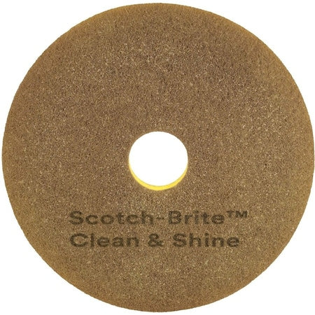 Scrubbing Pad, Yellow, Size 16", PK5