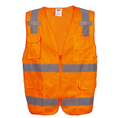 Surveyors Safety Vest, Orange, Type R