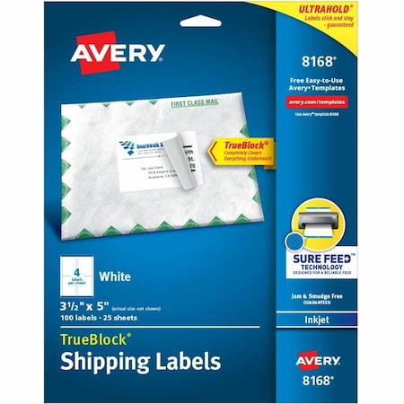 TrueBlock Shipping Labels, Sure F, PK100