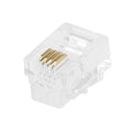 Plug, Modular, RJ11,6P4C, Stranded, PK50