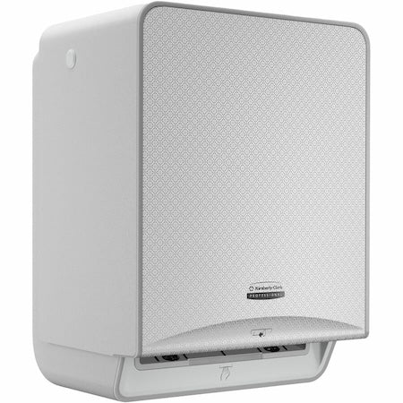 Paper Towel Dispenser, ICON, Hardwound, 8 in Paper Towel Wd, 1 3/4 in Core Dia, Plastic, Silver