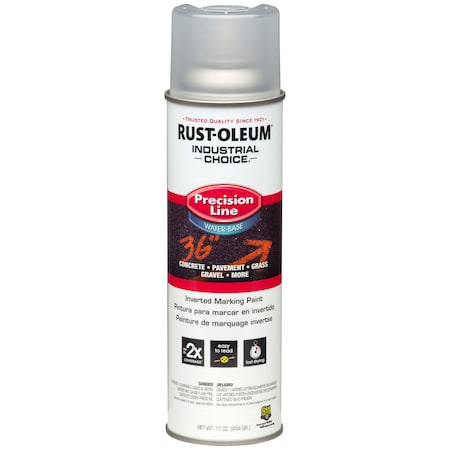 Precision Line Marking Paint, 20 oz, Clear, Water -Based